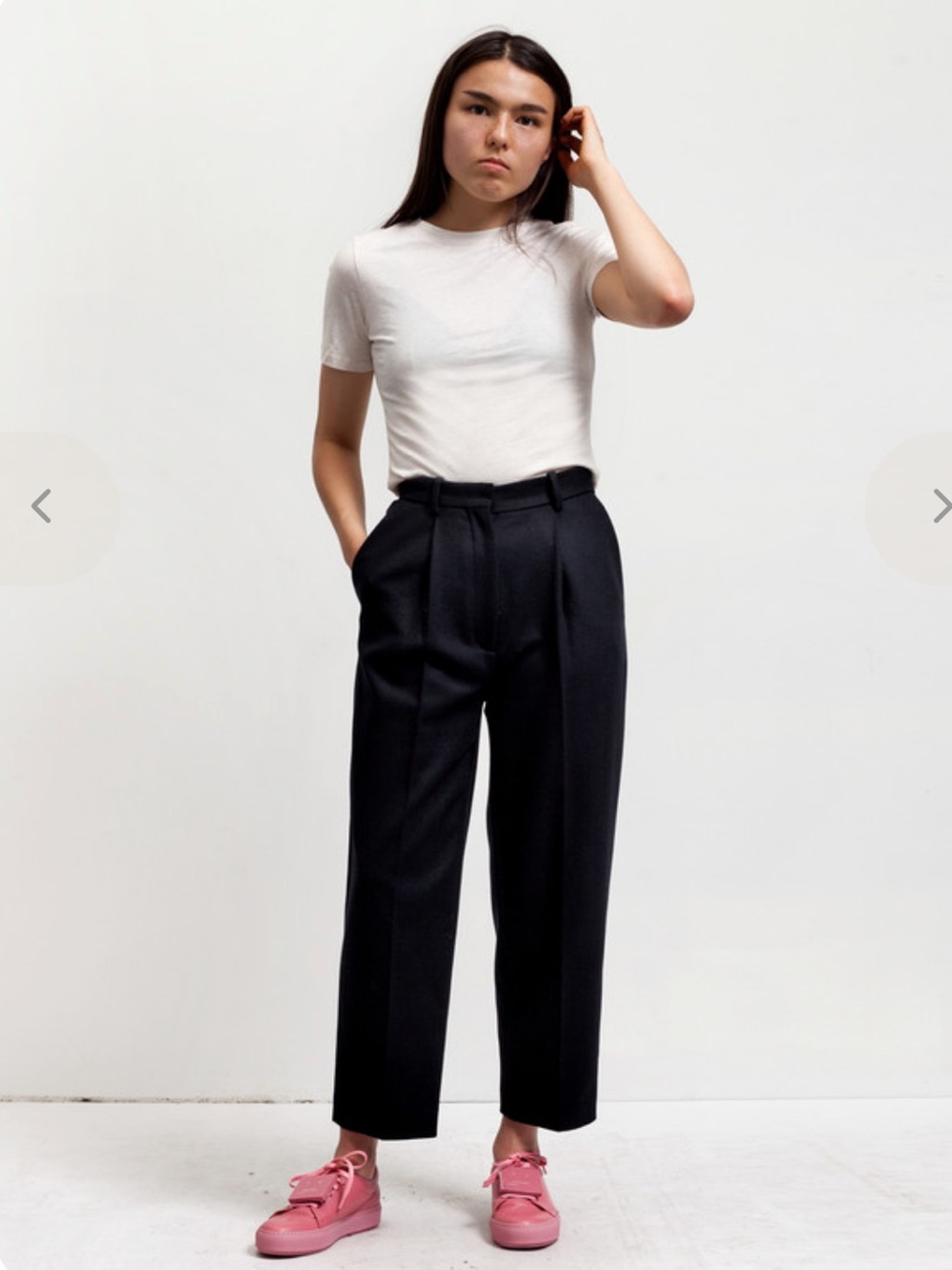 Acne Studios Milli Trouser Black Cropped wool size 32